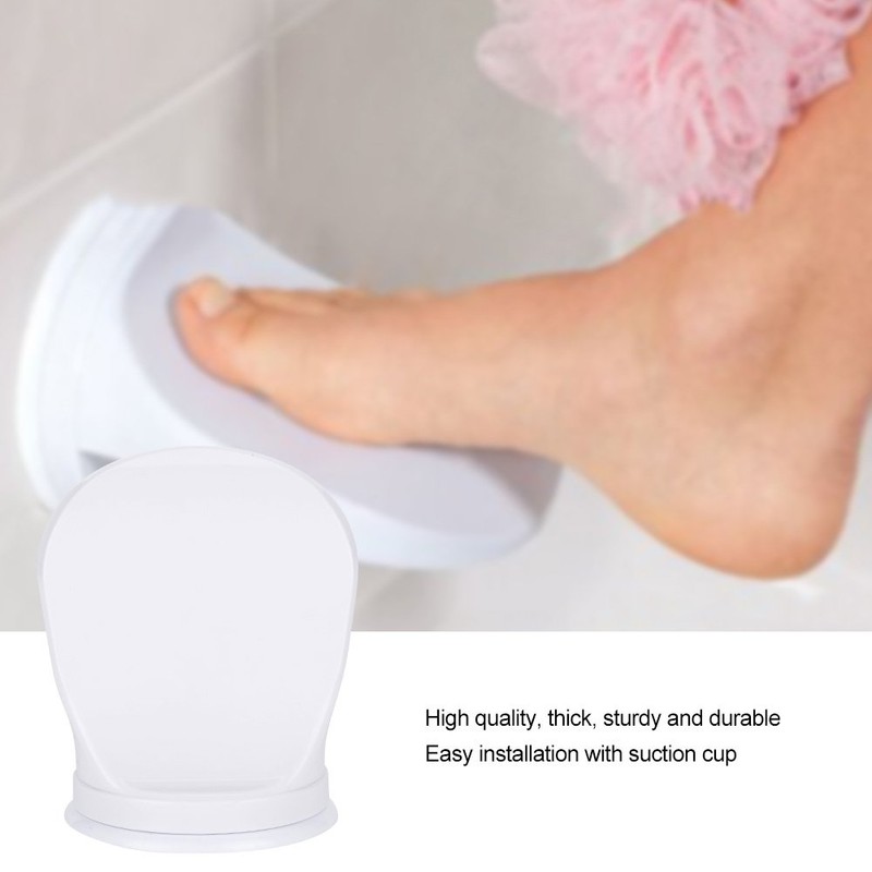 Bathroom Footrest Plastic Suction Cup Step for Shower