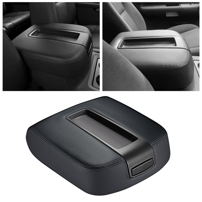 SPEEDWOW Center Console Lid Armrest Cover for Chevy Avalanche Silverado