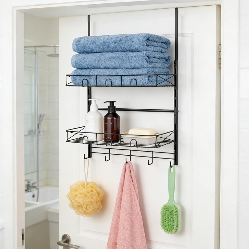 Over the Door Hat Organizer, 3 Tier Wall Mounted Hat