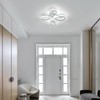 Dorlink Ceiling Lights, Silver Flower Ceiling Light 30W, Creative Flower