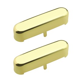 ECSiNG 2PCS Guitar Neck Pickup Cover Compatible with TL Tele Telecaster Style Electric Guitar Replacement Accessories Metal Gold