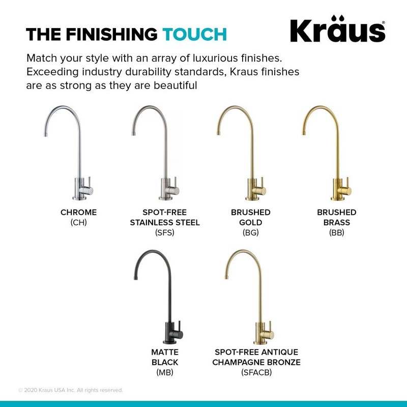 KRAUS Purita 100% Lead-Free Kitchen Water Filter Faucet in Spot