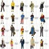 Evemodel P8715 100pcs HO Scale 1:87 Seated and Standing People