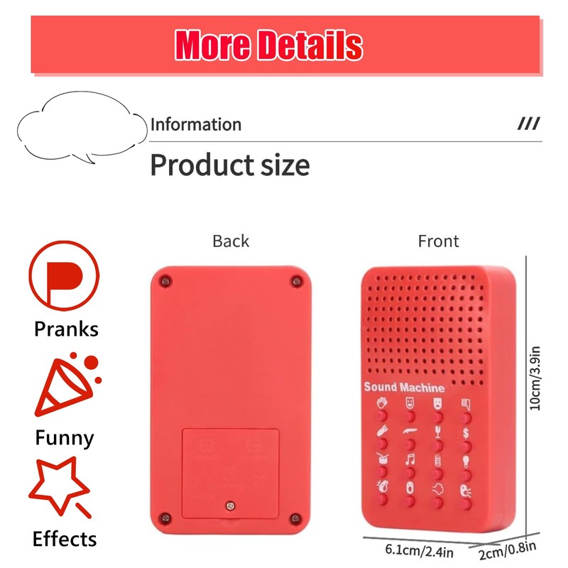 Classic Sound Effects Machine, Prankster Stuff for Adults, Funny Sound