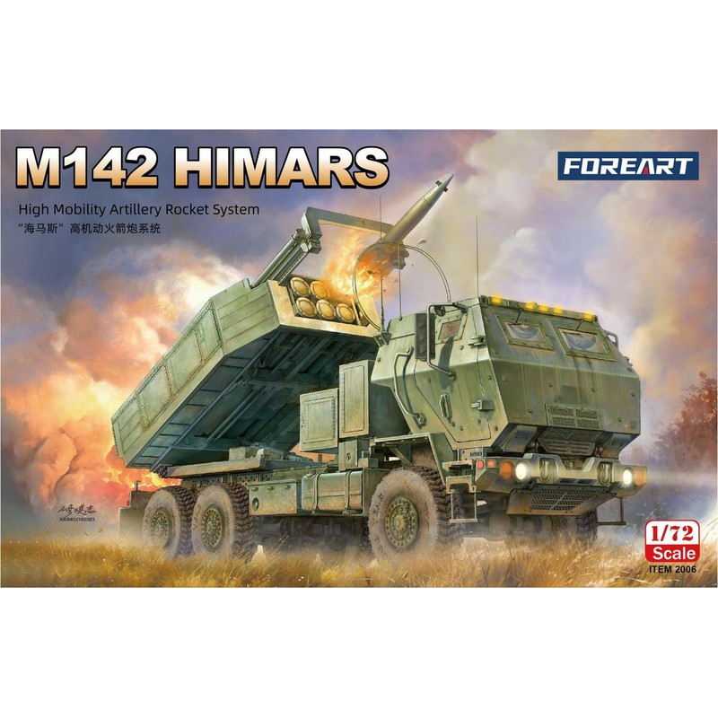 FOREART 1/72 M142 HIMARS High Mobility Rocket Gun System Plastic