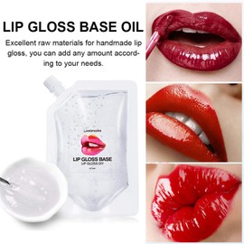 Gloss Base - Safe Lip Gloss Base for - 50ml Clear Lip Gloss Base for DIY Lip Gloss Making Kit, Hydrated, Moisturized Lips Safe for Sensitive Skin Generic