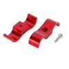 X AUTOHAUX 4pcs Red AN6 14mm Hose Separator Clamp Adapter