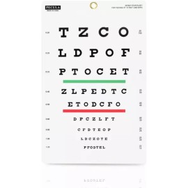 Spectra 스펙타 스넬렌 차트 시력 검사용 월 - 10피트 9인치 x 14인치 Spectra Snellen Chart Vision Test - 10ft 9in x 14in