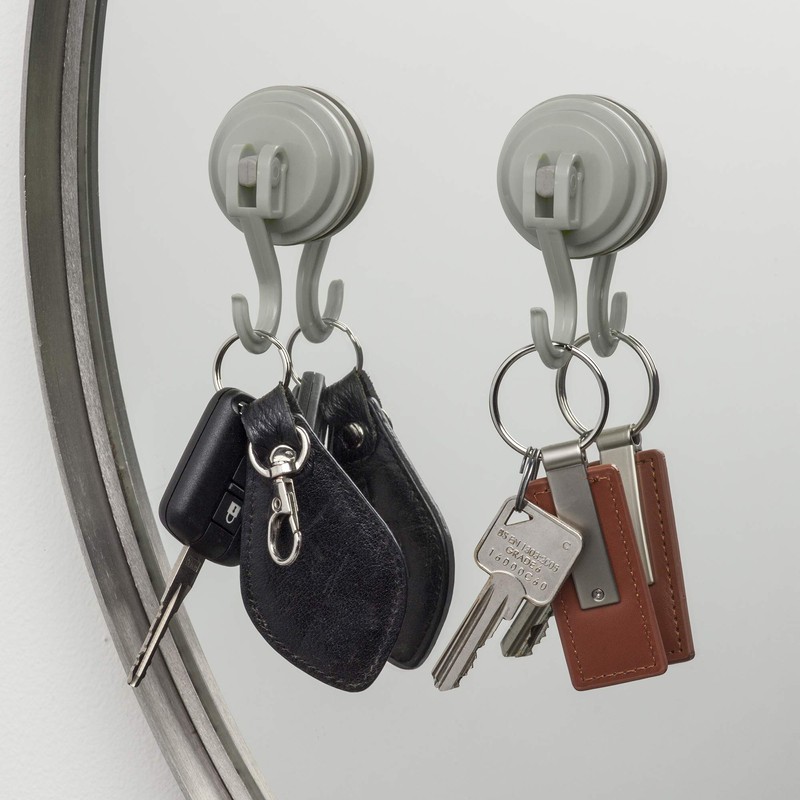 Zeal ‘Click & Secure’ Vacuum Suction Cup Hooks, Set of