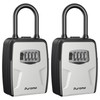 Puroma Large Key Lockbox with Hook, Resettable Combination Code Lock