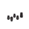 RYBO Set of 4 Alloy Wheel Locking Nuts, Black (M12