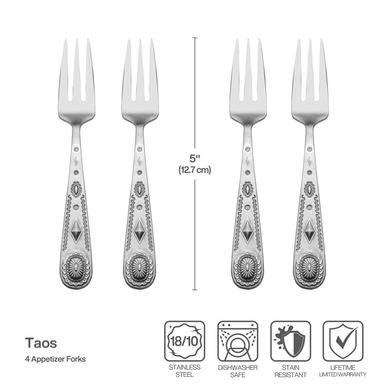 Wallace Taos 18.10 Appetizer Forks, Set of 4