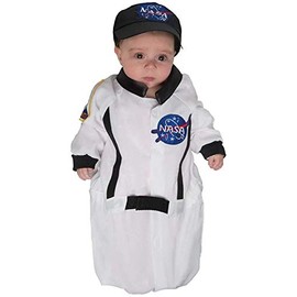 UNDERWRAPS Kid's Baby's Lil Astronaut Bunting Costume Childrens Costume, White, Infant