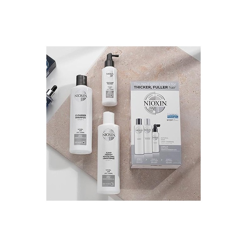 Nioxin Shampoo anticaida para cabello natural, 300 ml