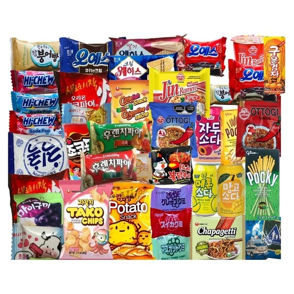 Dulces coreanos y japoneses 30 piezas