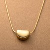 Cream Dot Necklace, Women's, Popular, Stainless Steel, Surgical Stainless Steel,