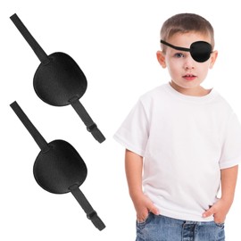 2 Piezas Parches para Los Ojos, Parches para Ojos Ajustables, para Tratamiento de Ambliopía y Protección, Parche Ojo Ajustable para el Estrabismo para Niños