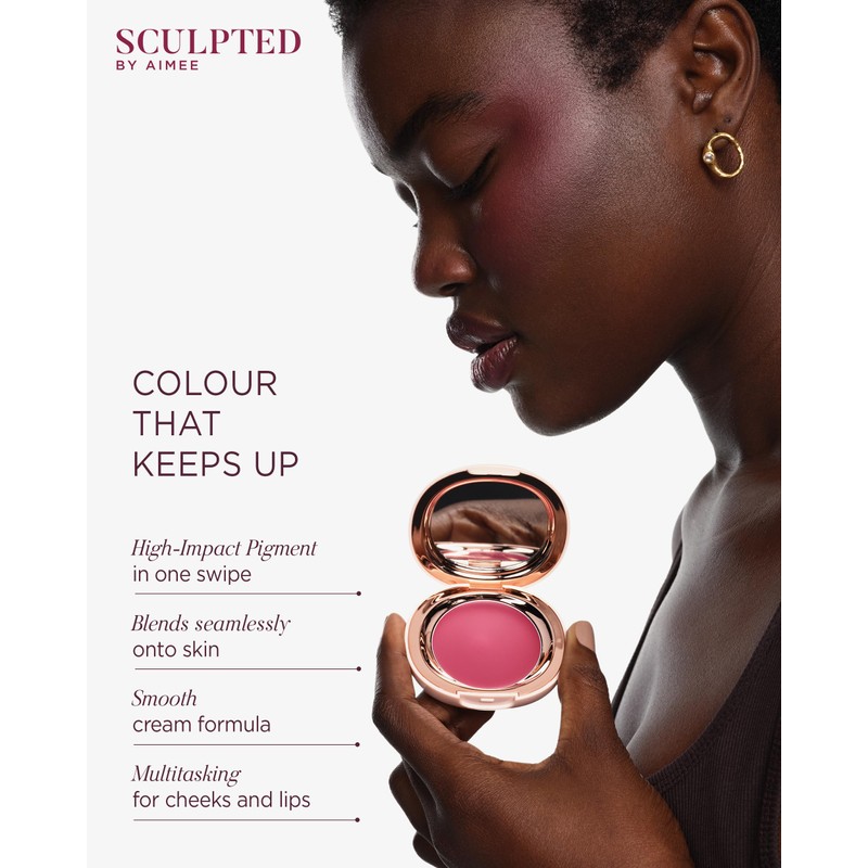 Sculpted by Aimee Cream Luxe Blush, Cream Blusher for Cheeks