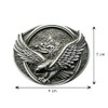 Schnalle123 Belt Buckle Eagle America Bird 3D Look for Interchangeable