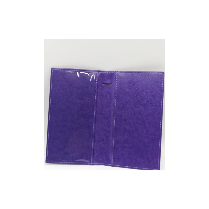 Baculyri Checkbook Cover for Personal Checkbook Holder with Clear Plastic