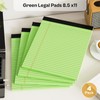 4 Pack Green Legal Pads 8.5 x 11 Green Note