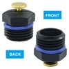 Zorveiio 20 Pcs Atomizing Sprinkler Heads, 1/2 Inch Adjustable Garden