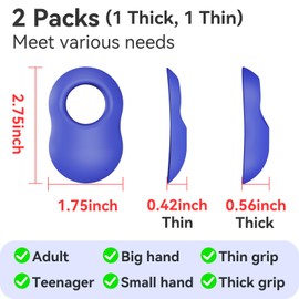 2 Pack Baseball Thumb Guard for Pro Batters, Hitter Training Aid, Thumb Guard Baseball & Softball Baseball Batting Grip Baseball Accessories Baseball Training Equipment Reduce Bat Sting-Blue Color