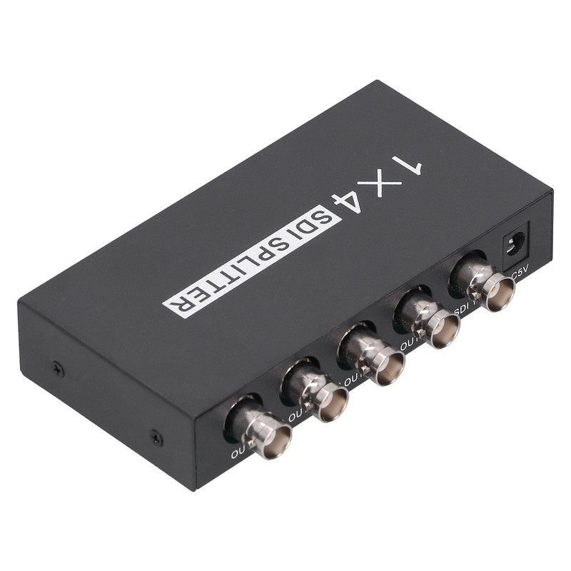 F214 SDI Splitter 1x4 1 in 4 Out Supports SD/HD/3GSDI