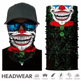 Neck Gaiter Bandana Face Mask Cooler UV Protection Cooling Gator Shield Skull