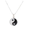 Jewelry Trends Sterling Silver Yin Yang Black and White Balance