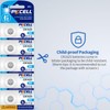 PKCELL 5-Pack CR1025 Lithium Battery 3V CR 1025 Battery, 5-Year