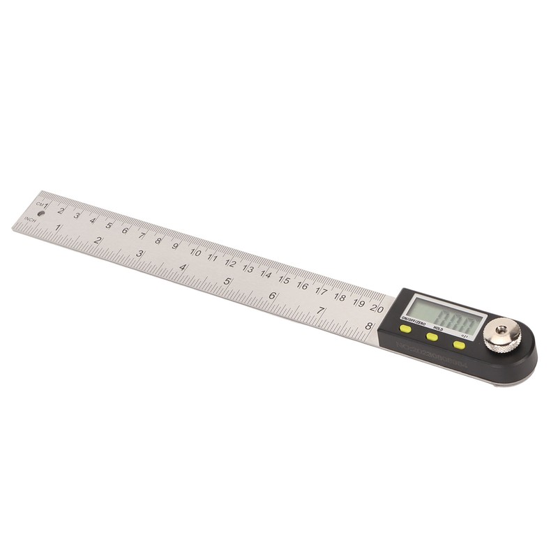 Digital Angle Ruler 200mm 0 to 360 Degree Stainless Steel