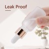 Njvial 30 Pack 20ml Frosted Glass Dropper Bottles for Essential