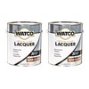 Watco 63131-2PK Lacquer Clear Wood Finish, Gallon, Semi-Gloss Clear, 2