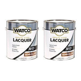 Watco 63131-2PK Lacquer Clear Wood Finish, Gallon, Semi-Gloss Clear, 2 Pack