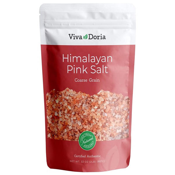 Viva Doria Himalayan Pink Salt Coarse Grain Crystal Sea Salt, 2 lb
