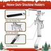 KAHEIGN 5Pcs Christmas Stocking Holders, 5 Styles Snowflake Reindeer Snowman