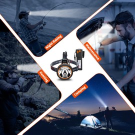 Hunting friends - Luz LED de caza de Coon Huning de alto lúmenes, luz de foco superbrillante, recargable e impermeable, para caza y pesca (luz blanca)