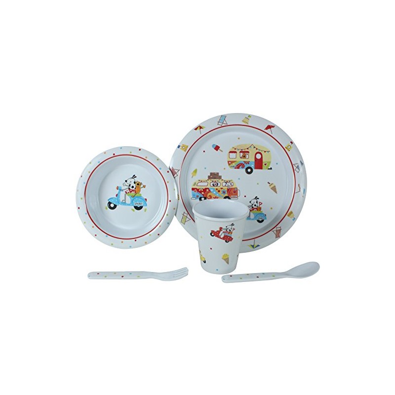 Flamefield Kid's Sparky and Friends Dining Set (Pack of 5)