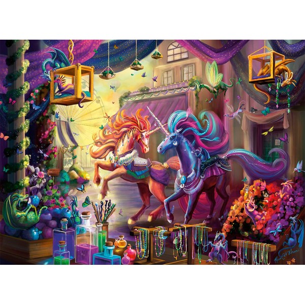 Buffalo Games - Twillight Marketplace - Glitter Edition - 1000 Piece Jigsaw Puzzle