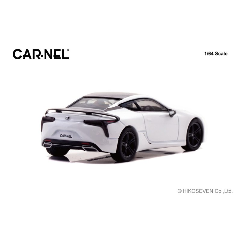 CARNEL CN640043 1/64 Lexus LC500 AVIATION 2021 White Nova Glass