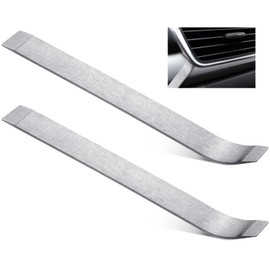 Minatee 2 Pcs Panel Removal Tool Sheet Metal Wedge Tools Pry Bar Trim Tool for Prying Sheet Metals Panels, Silver