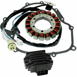 Caltric Stator & Regulator Rectifier for Yamaha Rhino 660 YXR660 2004-2007 With Gasket