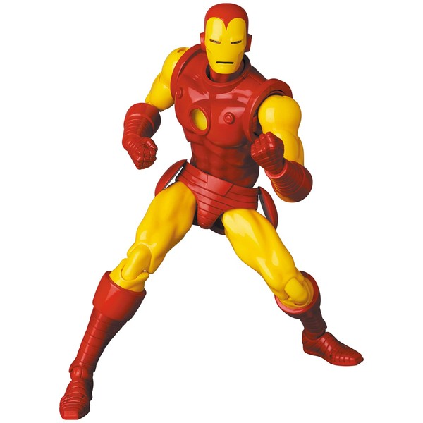 MAFEX No.165 Iron Man Comic Version, Total Height Approx. 6.3 inches (160 mm), Painted Action Figure