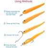 OMYZERO 200Pcs Soft Lure Bait Spring Twist Lock Outdoor Fishing