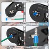 SHUNNBUY Ferrule Crimping Tool Kit, 0.25-10mm² Self Adjustable Ratchet Crimping
