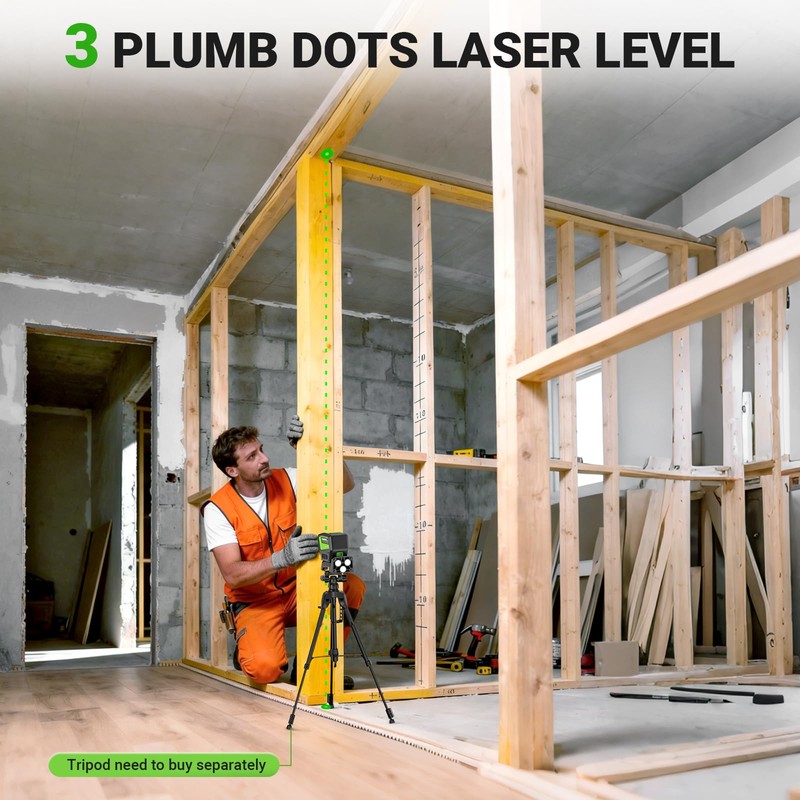 HUEPAR 2 Point Cross Line Self Leveling Laser Alignment Tool