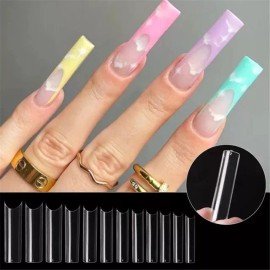 KLZ Tips Curva C Extralargos Xxxl Color Cristal 240 Pzs X180
