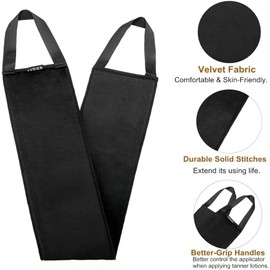 Yvoier Kit de aplicador de manoplas autobronceadoras 4 en 1 con guante exfoliante, aplicador de manopla bronceadora, aplicadores de loción de espalda 