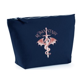 Hippowarehouse Romantasy Dragon and Sword Printed Make up Cosmetic wash Bag 18x19x9cm